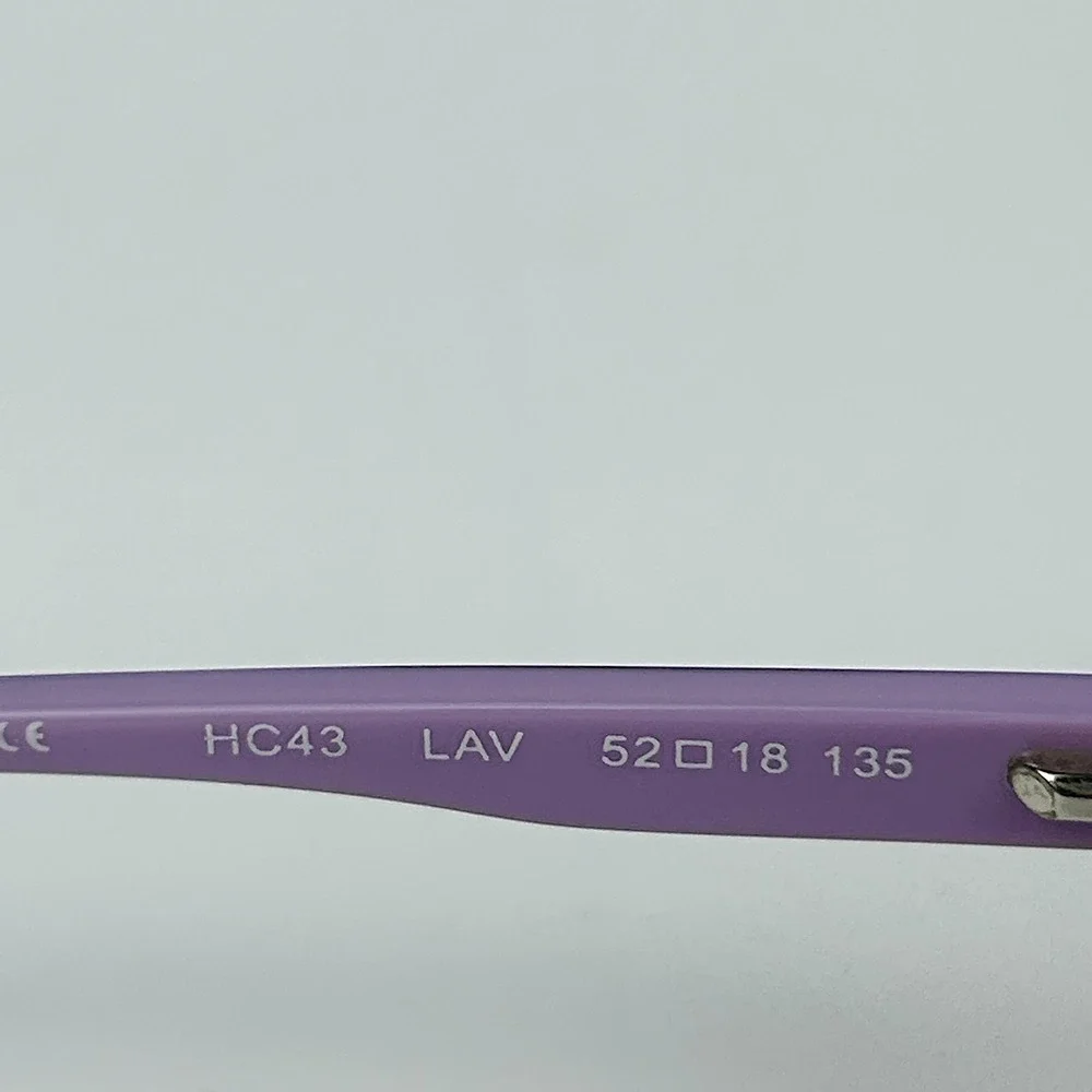 Hard Candy HC43 LAV Womens Eyeglasses Frame Purple Plastic Full Rim 52-18-135mm